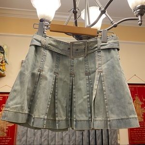 Vintage KillaH Pleated Denim Skirt